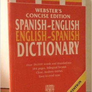 Webster's  Spanish-English English-Spanish Dictionary